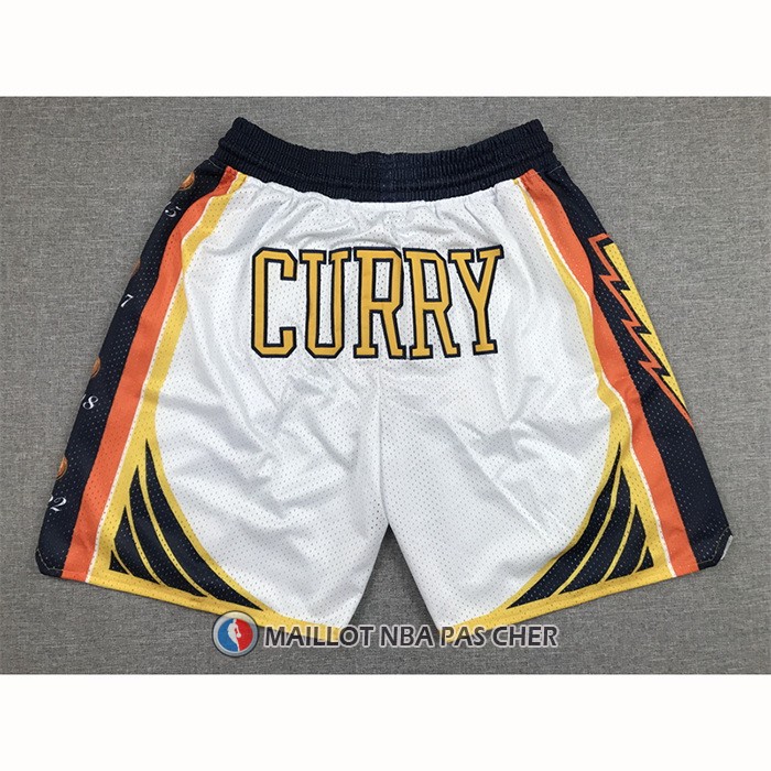 Short Golden State Warriors Stephen Curry 2022 NBA Finals Blanc